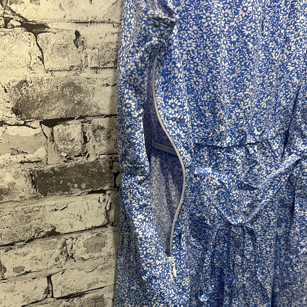 NWT J. Crew Blue Midi Dress Size 6 - Picture 9 of 15